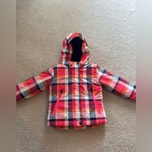 Colorful Plaid Cat and Jack Hooded Jacket